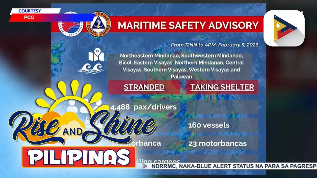 Biyahe ng mga barko sa ilang lugar sa Visayas at Mindanao, suspendido; mga pasahero, stranded sa mga pantalan