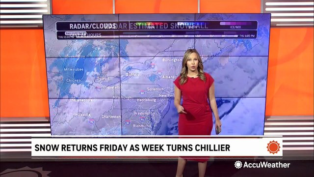 Snow returns to the Midwest and Northeast this weekend