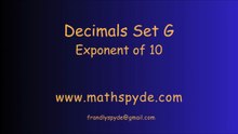 Decimals Set G Short