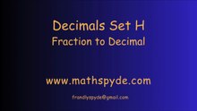 Decimals Set H Short