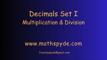 Decimals Set I Short
