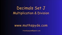 Decimals Set J Short