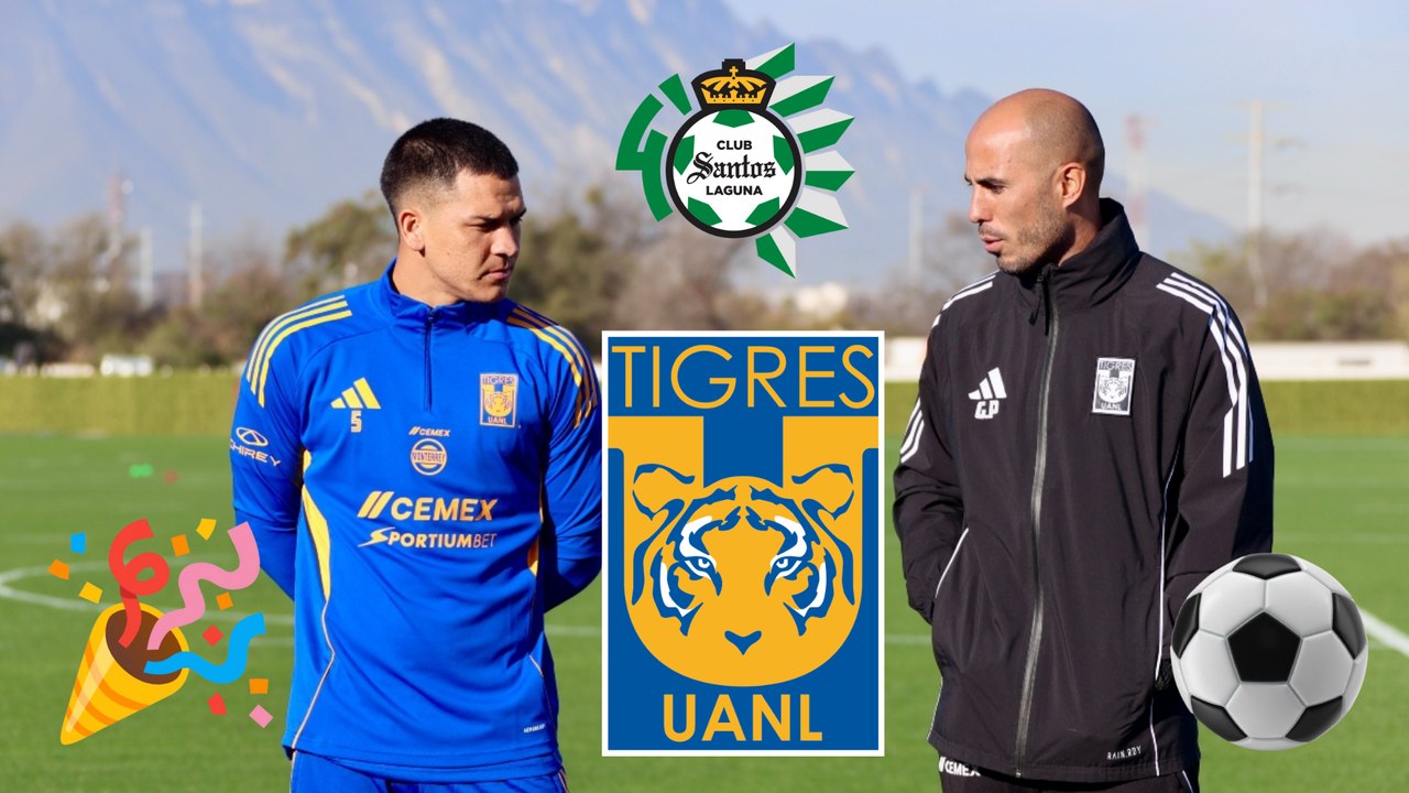 César Araújo recibe la bienvenida en su primer entrenamiento con Tigres y podría debutar ante Santos.