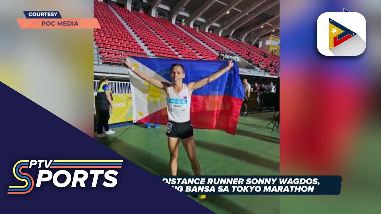 Filipino long-distance runner Sonny Wagdos, ibabandera ang watawat ng bansa sa Tokyo Marathon