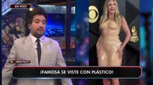 Los Grammys; pasarela en plásticos en la alfombra roja