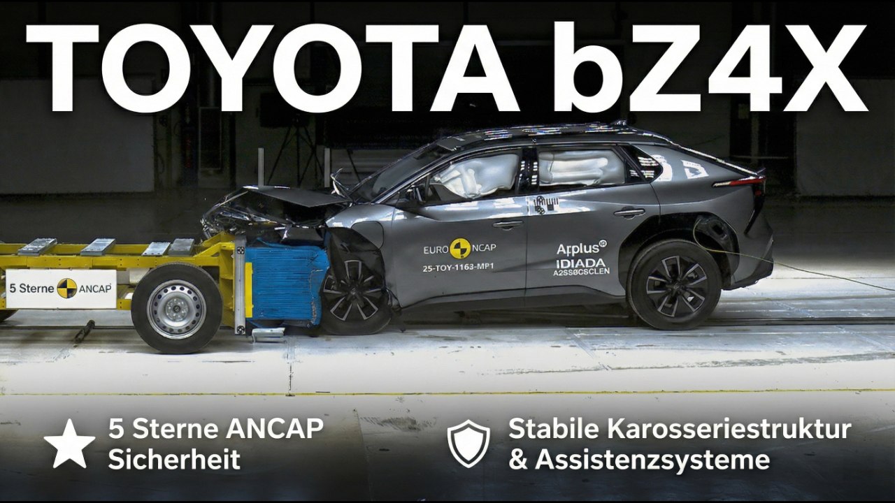 Toyota bZ4X Sicherheitstest | ANCAP Crashtest im Überblick