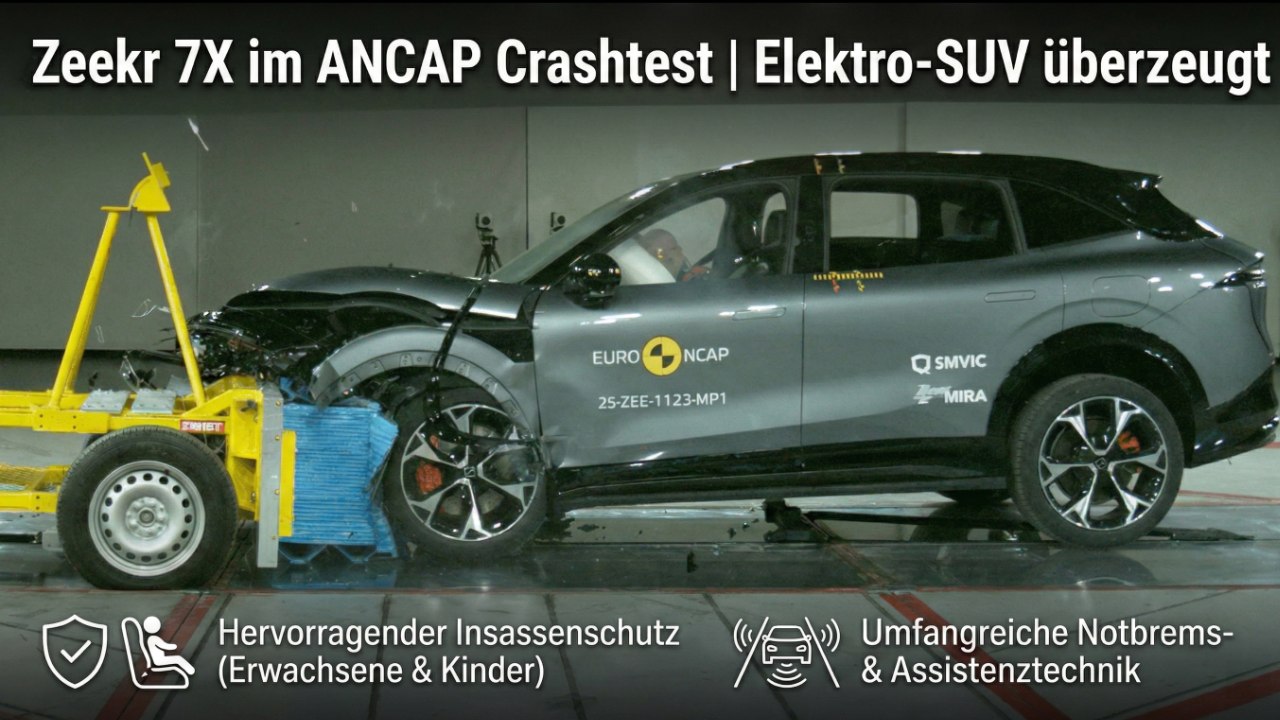 2025 Zeekr 7X ANCAP Crashtest | Ergebnisse & Assistenzsysteme