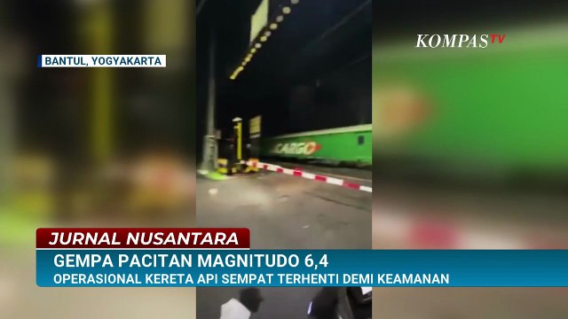 Gempa Pacitan M 6,4 Terasa hingga Bantul, Operasional Kereta Api Sempat Terhenti