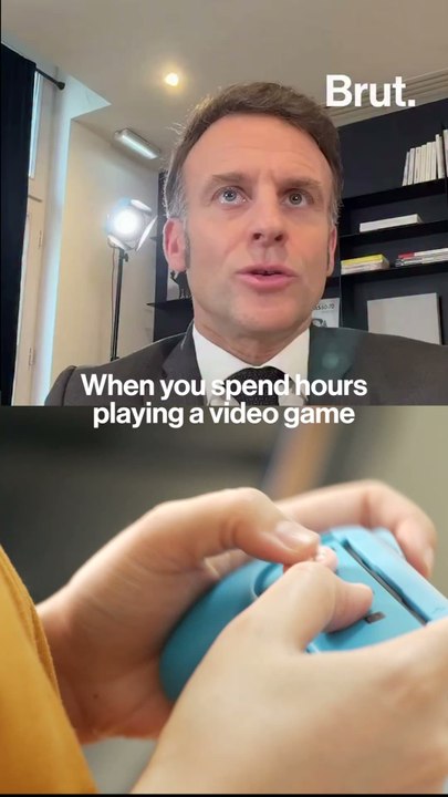 Emmanuel Macron on violent video games
