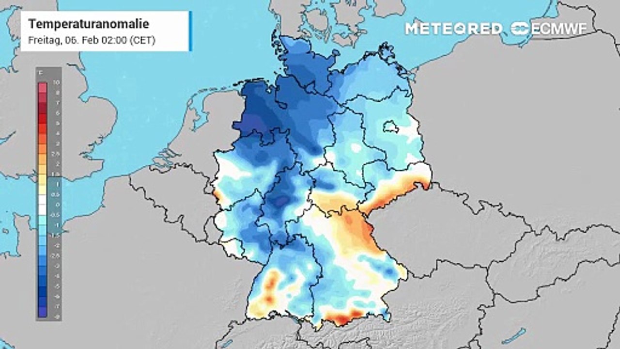 Der kalte Nordosten und der milder Südwesten: Die Unterschiede bleiben weiter erhalten!