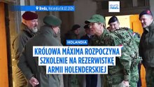 Holenderska królowa Máxima szkoli się na rezerwistkę wojskową