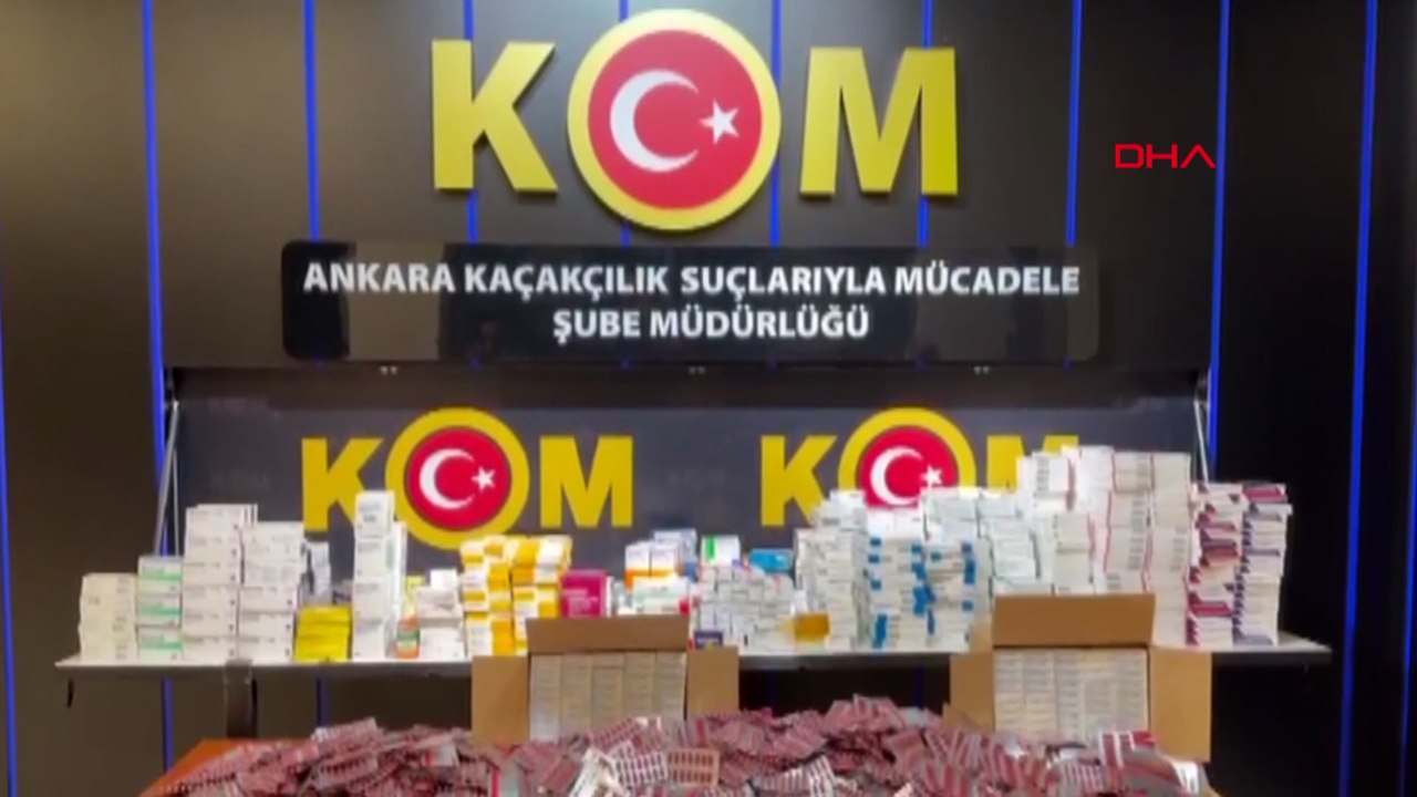 Ankara'da 15 milyon lira değerinde kaçak ilaç ele geçirildi