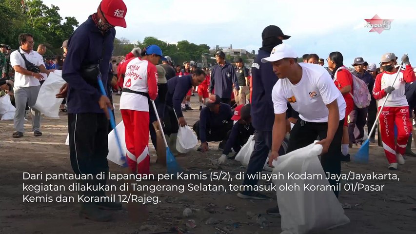 Gerakan Indonesia ASRI Digelar Serentak, TNI Polri Bersihkan Kali, Pantai, hingga Kawasan Wisata