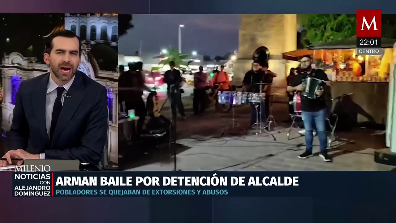 Comerciantes y vecinos de Tequila, Jalisco celebran con baile la detención de su alcalde