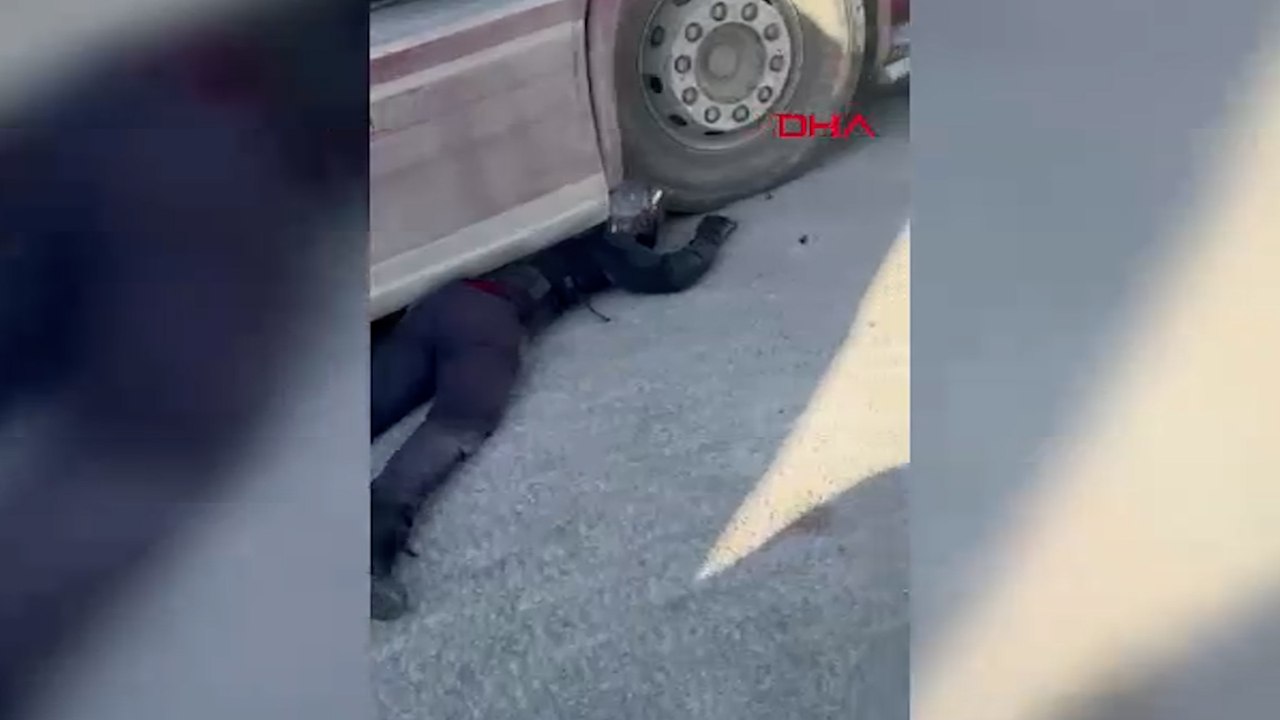 Adana’da mucize kurtuluş: TIR’ın altından sağ çıktı