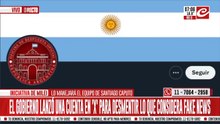 El Gobierno argentino lanzó una cuenta para desmentir noticias falsas de la prensa