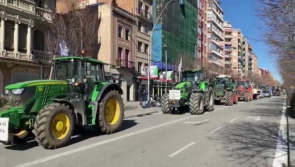 Els pagesos arriben a Barcelona