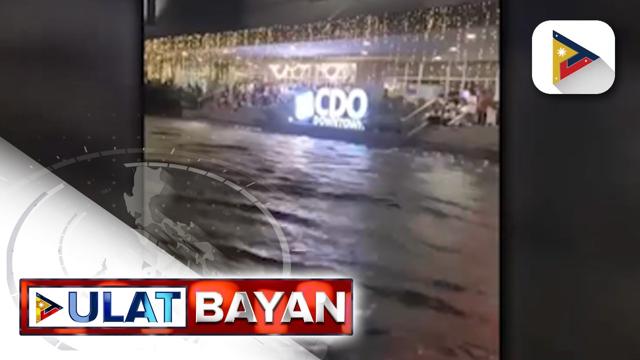 Ilang lugar sa Iligan City, mistulang ilog sa taas ng baha; ilang sasakyan, tinangay ng agos habang nagbagsakan din ang ilang puno | ulat ni Floyd Brenz