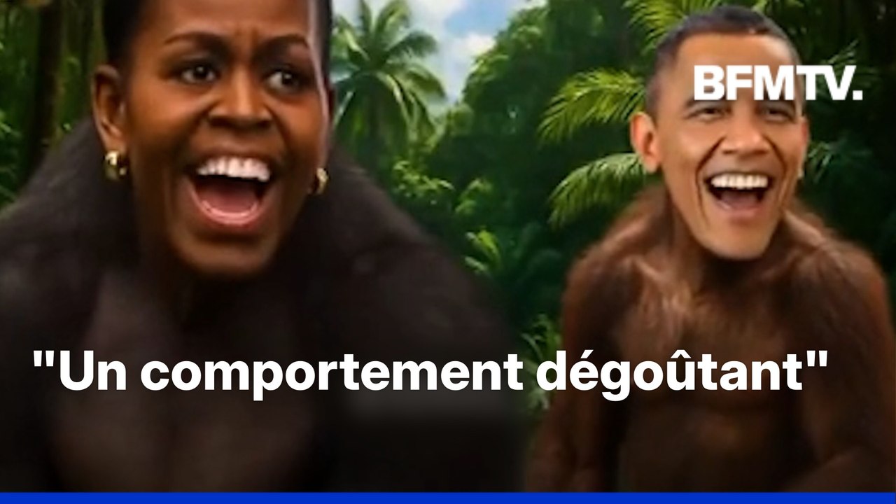 Donald Trump publie une image raciste des époux Obama… en singes