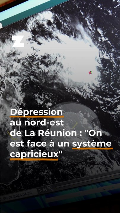 Dépression tropicale au nord-est de La Réunion : "On est face à un système capricieux"