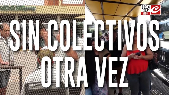 Sin colectivos: choferes de Moqsa llevan a cabo un paro por falta de pago