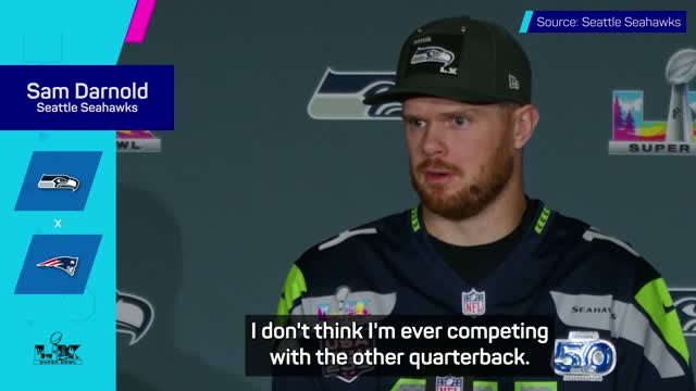 Darnold 'not competing with Maye' in Super Bowl