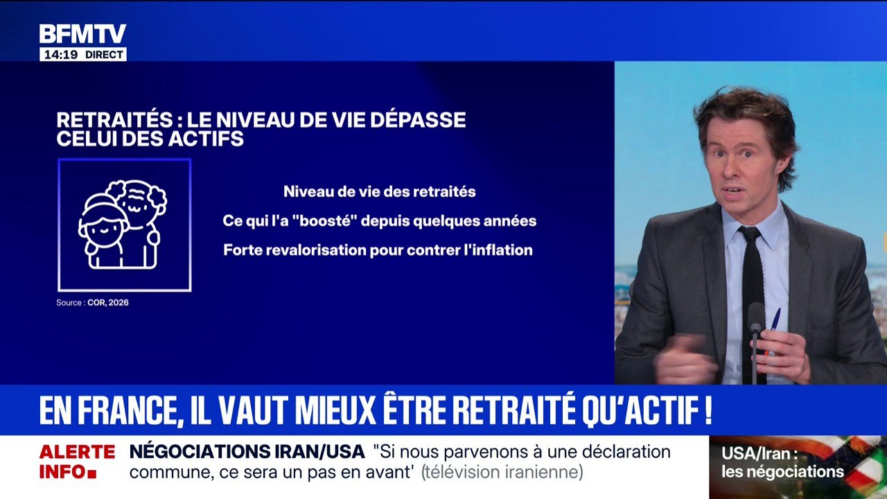 Retraités: le niveau de vie des retraités légèrement supérieur à celui des actifs
