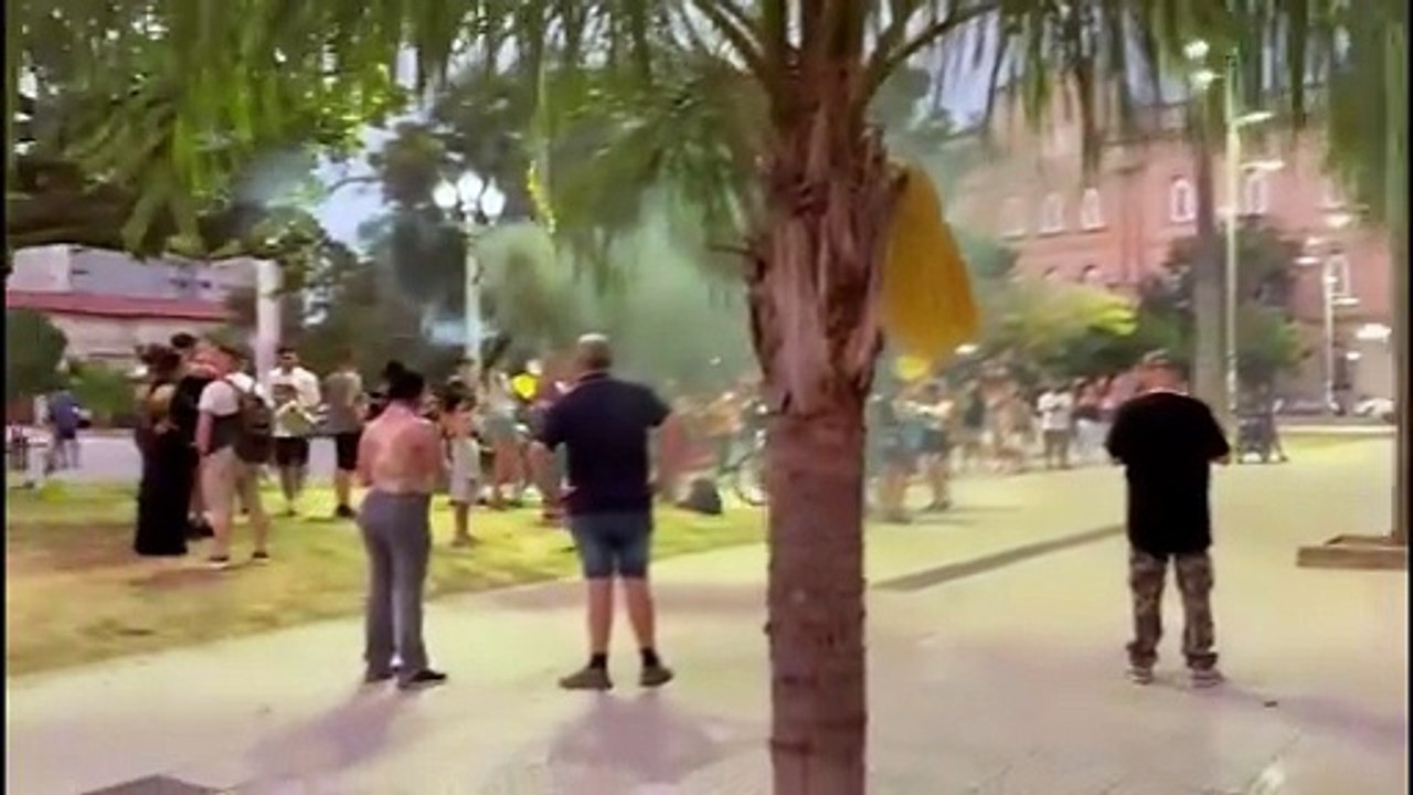 La protesta gremial de los policías de Santa Fe