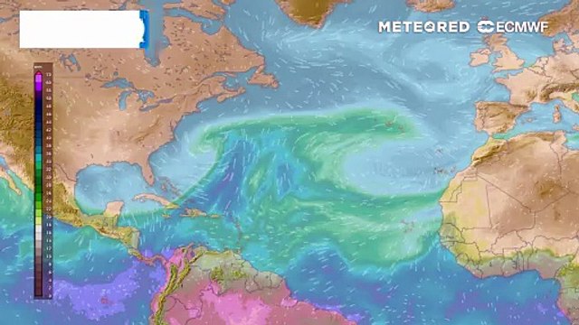 La circolazione europea è dominata da un fiume atmosferico che convoglia umidità subtropicale dai Caraibi verso l'Italia.