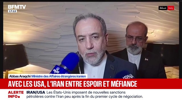 Négociations entre l'Iran et les États-Unis: C'est un bon début, mais il y a une méfiance très profonde , affirme le ministre des Affaires étrangères iranien