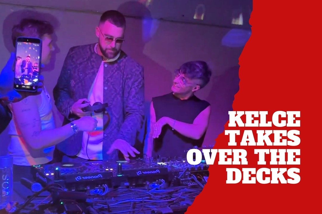 Travis Kelce turns into a one song DJ at Tight Ends & Friends party in San Francisco