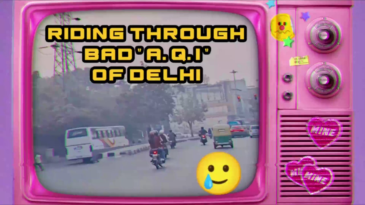 Surviving Delhi’s Hazardous Air: A Ride Through the Toxic Smog 😷🏍️