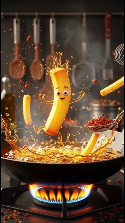 Crispy Fries Ai Animation Video