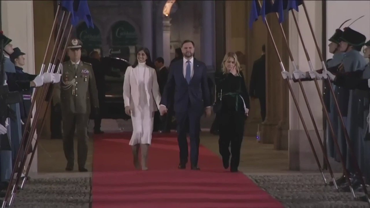JD Vance and Marco Rubio Make Grand Entrance With Wives at Meloni’s Milan Welcome