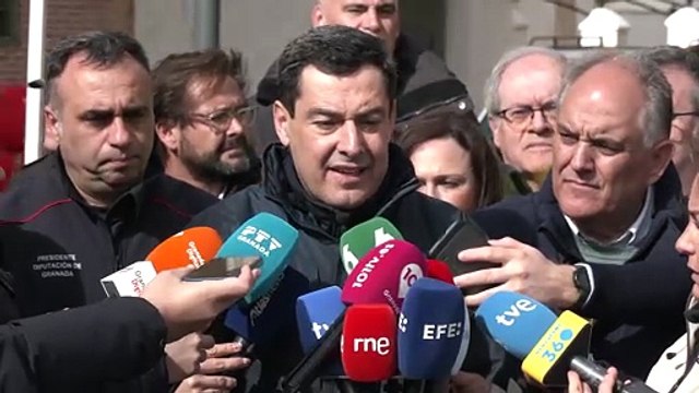 Moreno estima en 500 millones las pérdidas en carreteras y solicita fondos de la UE