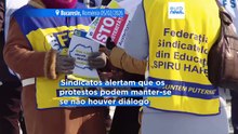 Milhares de professores romenos protestam contra medidas de austeridade planeadas pelo governo