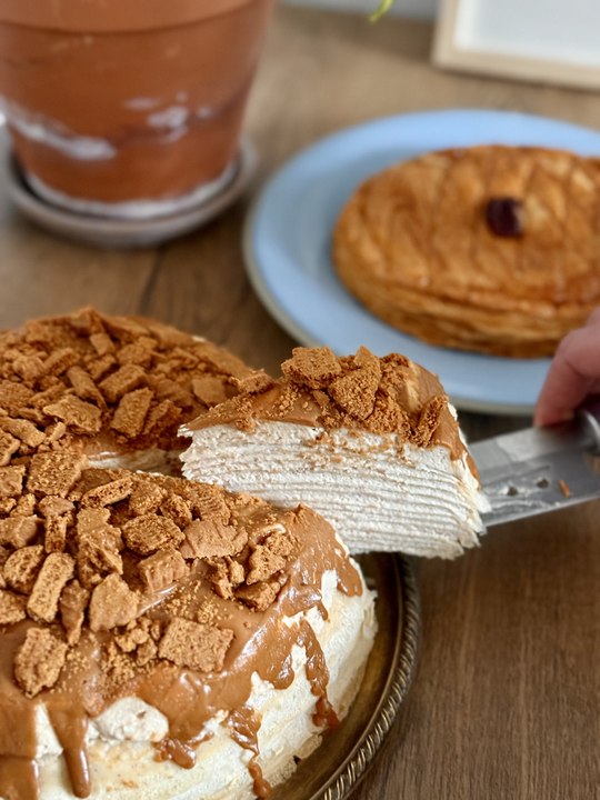 Gâteau de Crêpes au Spéculoos (Mille Crêpes Facile et Gourmand) | Recette Goûter Chandeleur 🥞