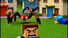 Spiders Attack on MineCraft World