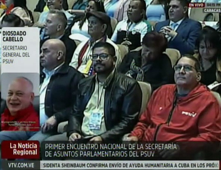 Secretario general del PSUV Diosdado Cabello llamó a mantener la unidad por la paz de Venezuela