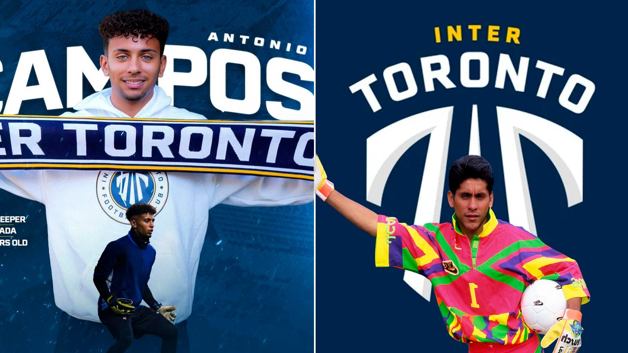 Antonio Campos, hijo de Jorge Campos, sigue los pasos del futbolista y debuta con Inter Toronto