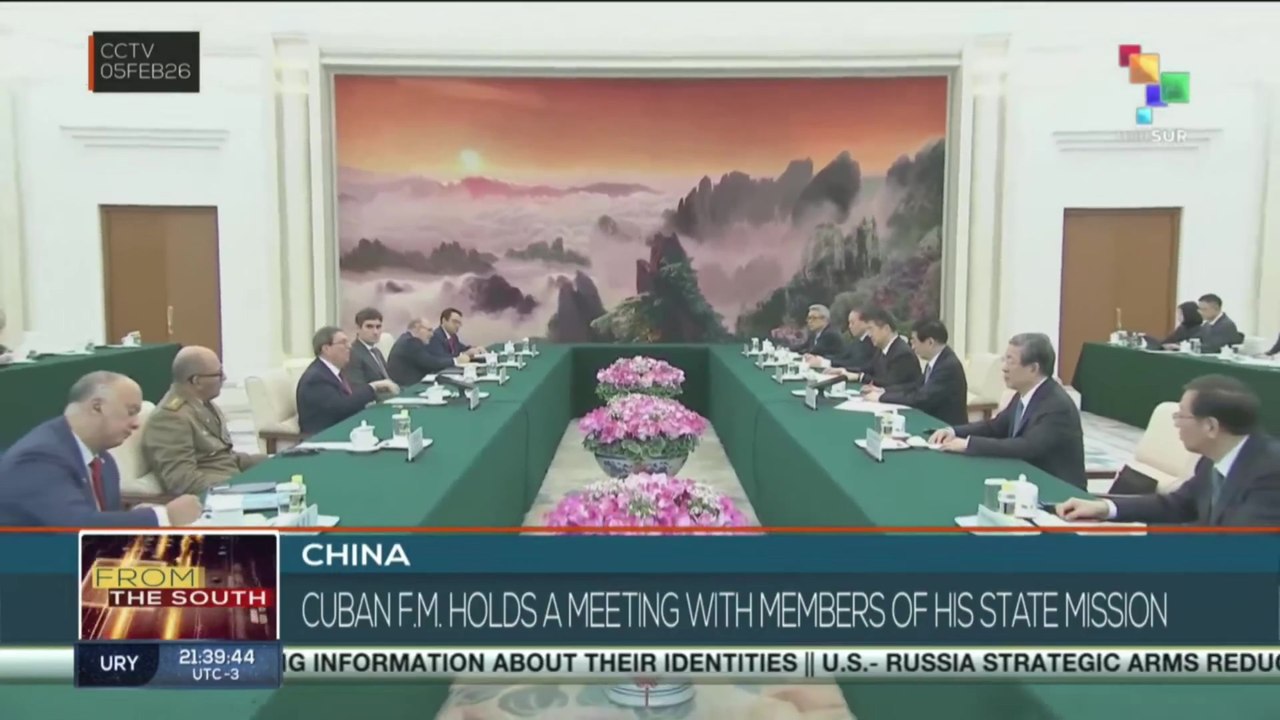 China | Cuban F.M. holds meeting with members of his state mission
