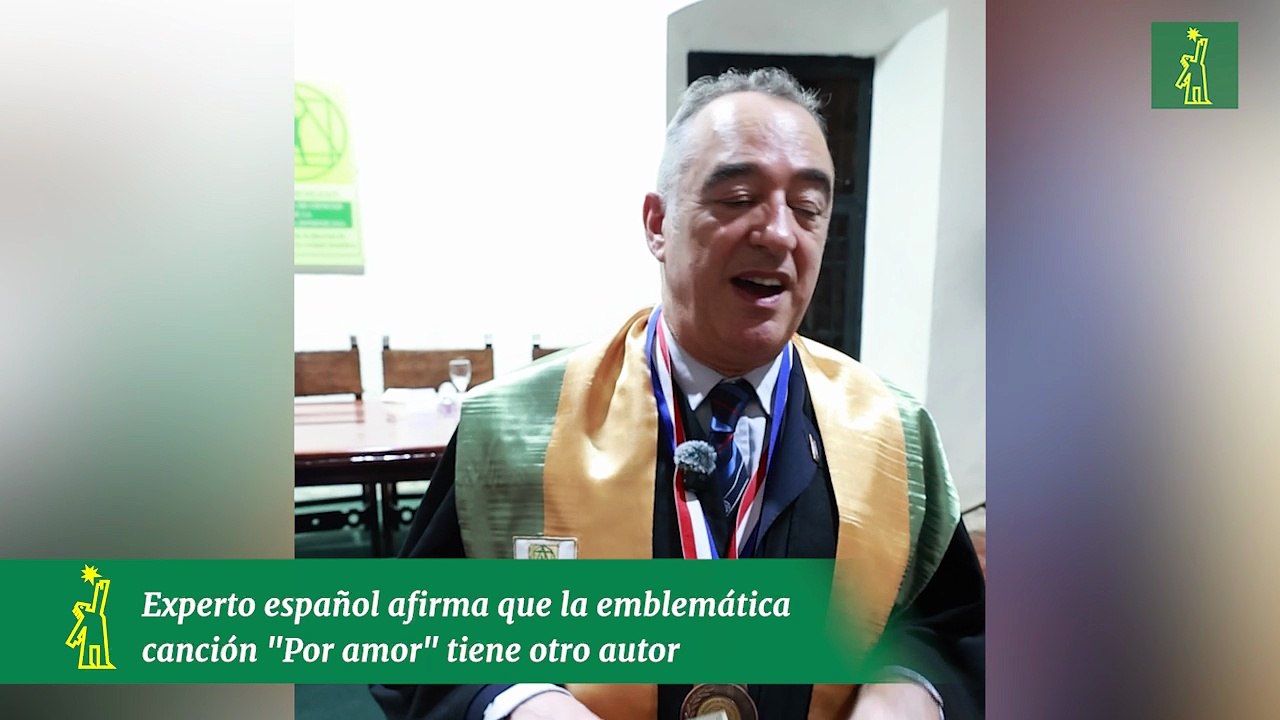 Experto español afirma que la emblemática canción "Por amor" tiene otro autor