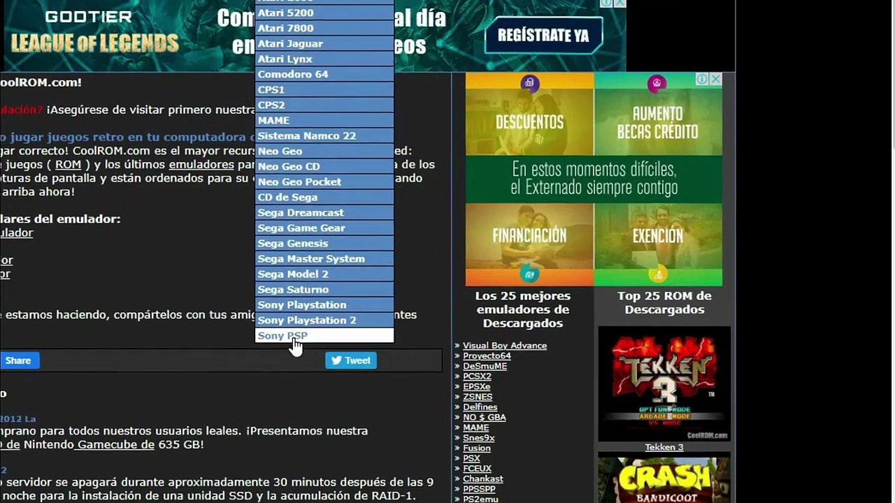 Como descargar Juegos para EMULADOR PSP!!!