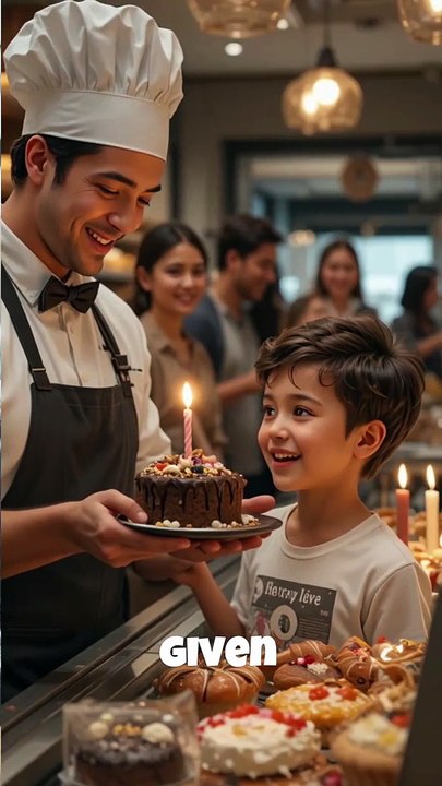 He Got a Free Cake… and Returned with a Bakery🎂💔#EmotionalStory #HeartTouching #Kindness #MoralStory