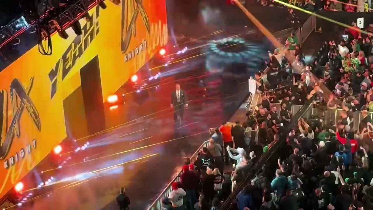 LA Knight Attacks Logan Paul, Austin Theory, Bronson Reed - WWE Raw 2/2/2026