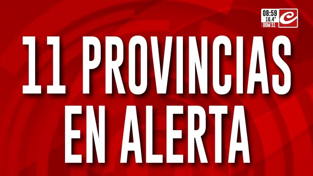 Tormenta de Santa Rosa: alertas meteorológicas activas en varias provincias