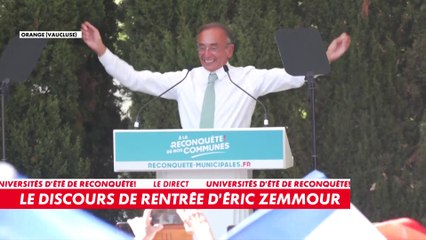 Éric Zemmour prononce son discours de rentrée