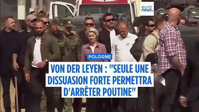 Tusk et von der Leyen à la frontière en dépit des Biélorusses avec des fusils