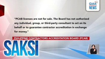 PCAB, iginiit na hindi ipinagbibili ang kanilang lisensya | Saksi