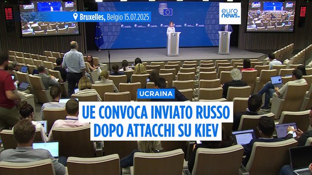 Ue convoca inviato russo a Bruxelles dopo missili su Kiev, Meloni: Mosca non crede in negoziato